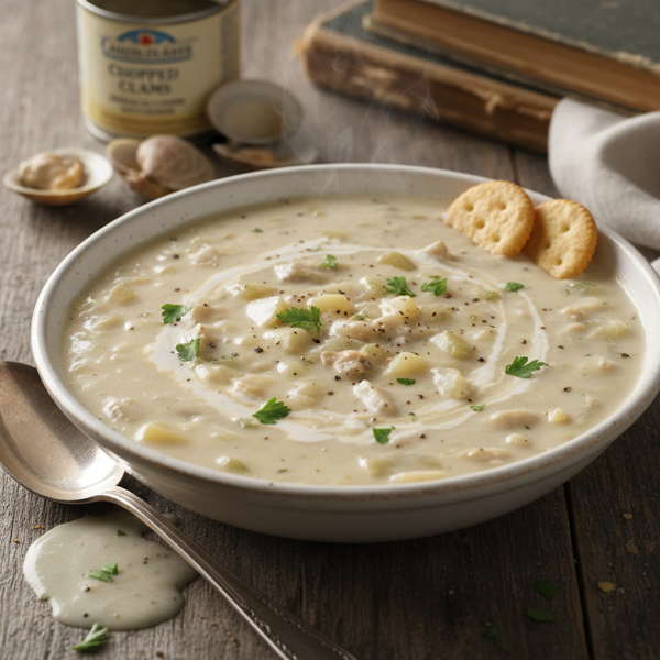 Creamy Canned Clam Chowder recipe