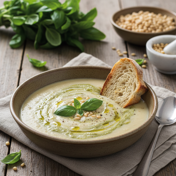 Creamy Cannellini & Basil Soup recipe