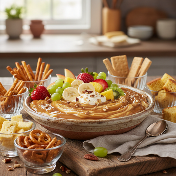 Creamy Caramel Fruit Dip Delight recipe