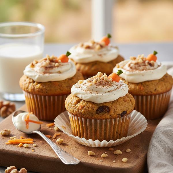 Creamy Carrot Cake Muffins recipe