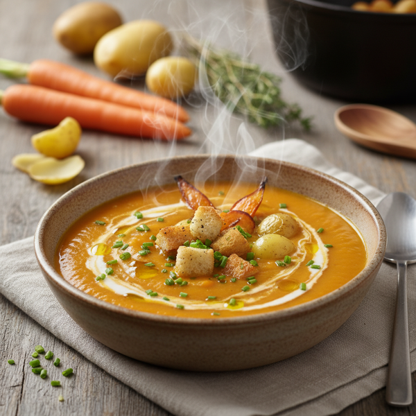 Creamy Carrot & Potato Bliss Soup recipe
