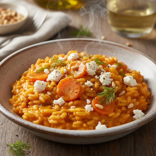 Creamy Carrot and Feta Risotto recipe