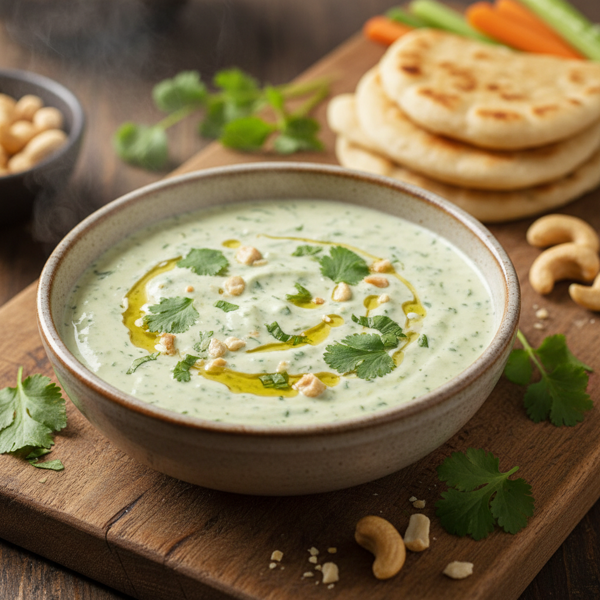 Creamy Cashew-Cilantro Dipping Sauce recipe