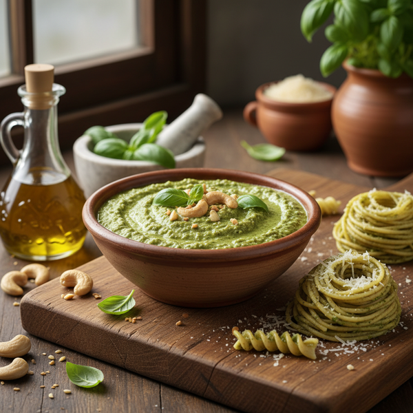 Creamy Cashew Basil Pesto recipe