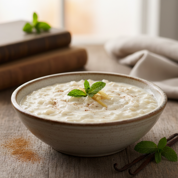 Creamy Cauliflower Vanilla Rice Pudding recipe