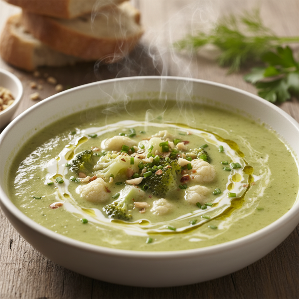 Creamy Cauliflower and Broccoli Bliss Soup recipe