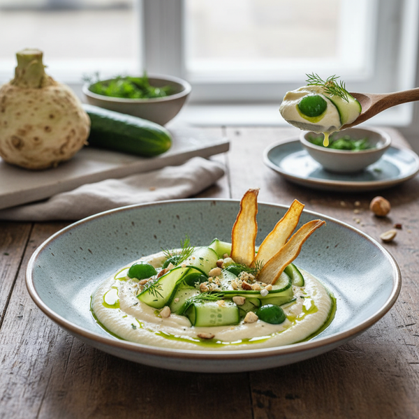 Creamy Celeriac and Cucumber Delight recipe
