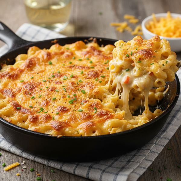 Creamy Cheddar Baked Macaroni recipe