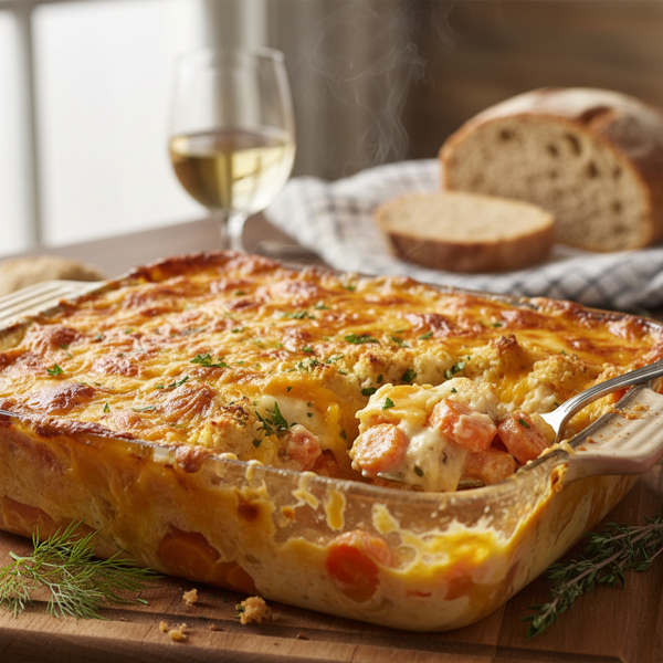 Creamy Cheddar Carrot Bake recipe