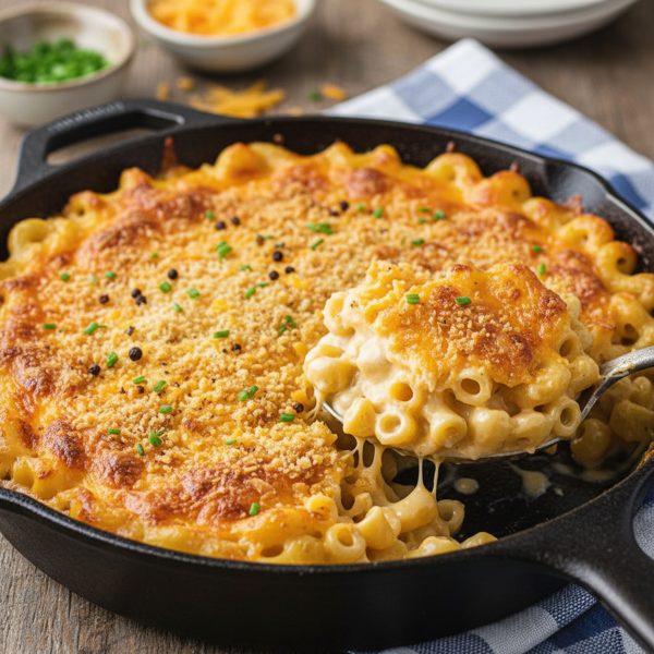 Creamy Cheddar Mac & Cheese Bake recipe