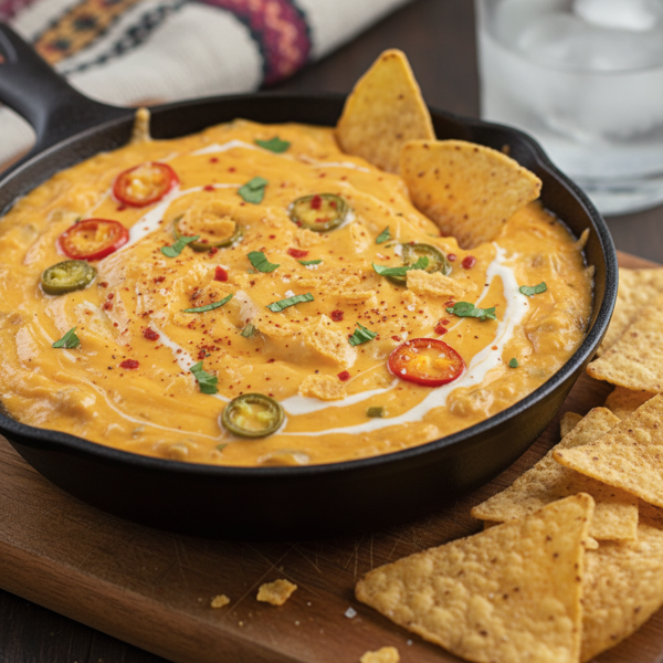 Creamy Cheddar Nacho Dip recipe