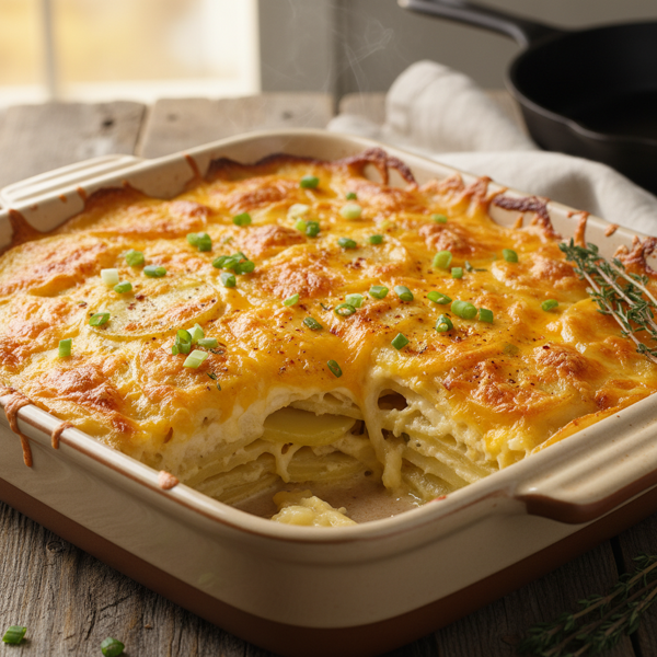 Creamy Cheddar Potato Bake recipe