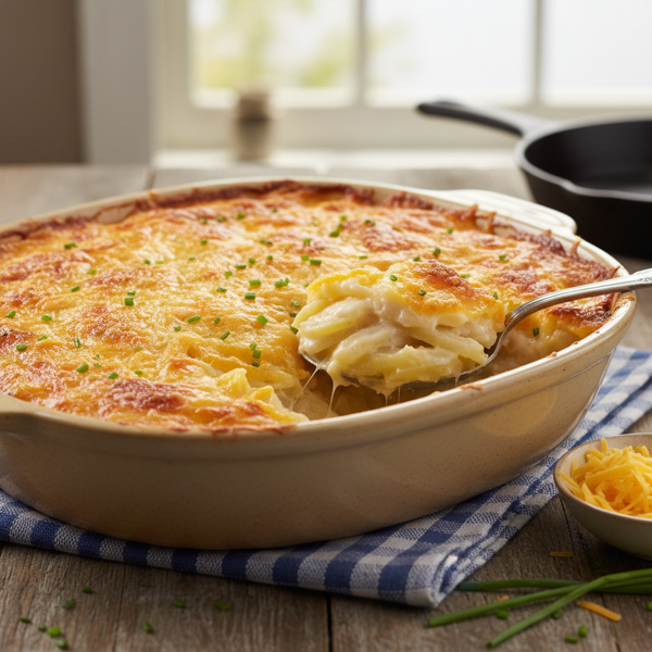 Creamy Cheddar Potato Casserole recipe