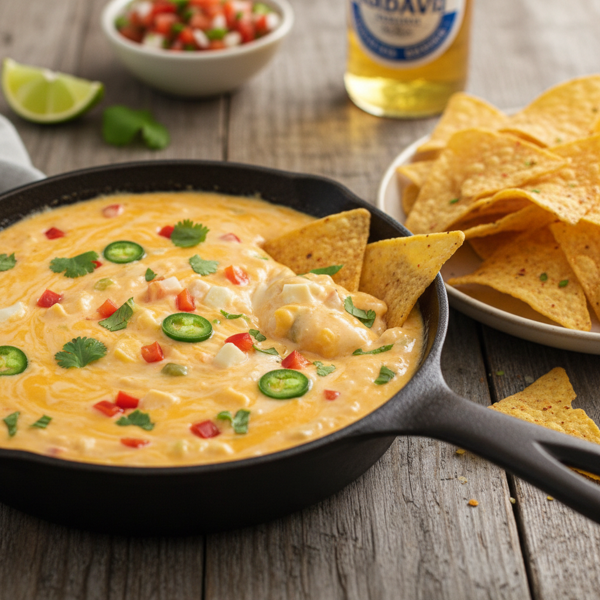 Creamy Cheese Con Queso Dip recipe