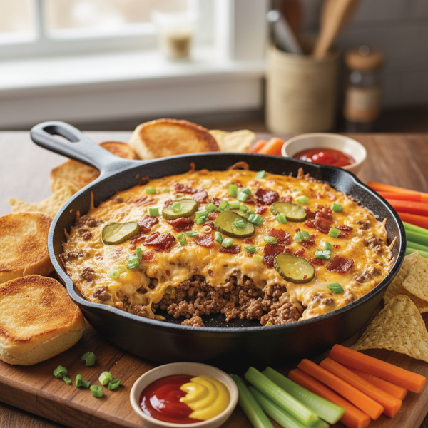 Creamy Cheeseburger Dip recipe