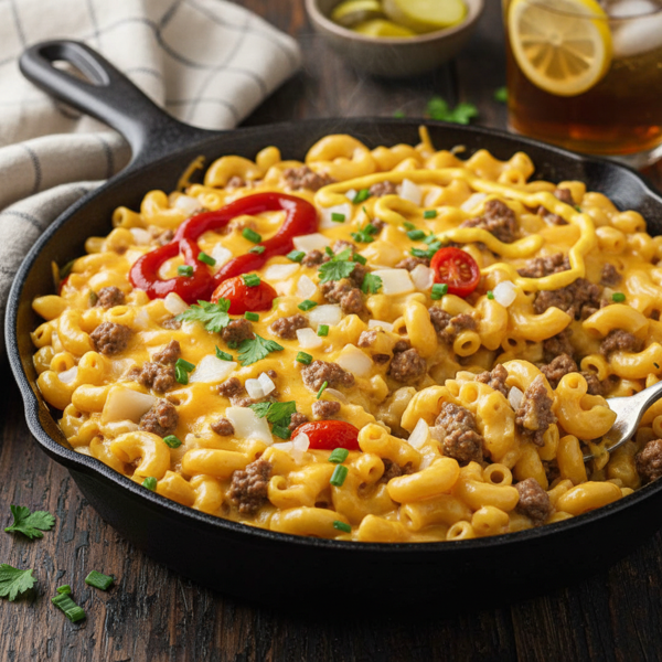Creamy Cheeseburger Macaroni Delight recipe