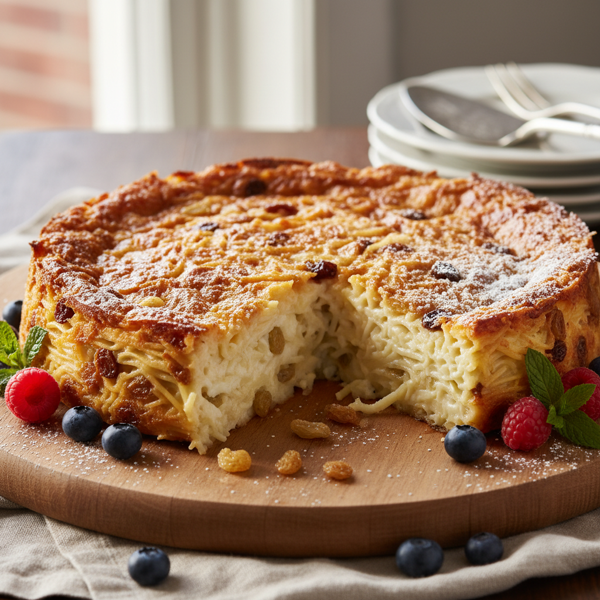 Creamy Cheesecake Noodle Kugel recipe