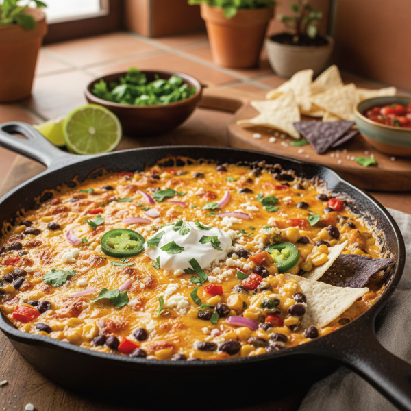 Creamy Cheesy Black Bean Fiesta Dip recipe