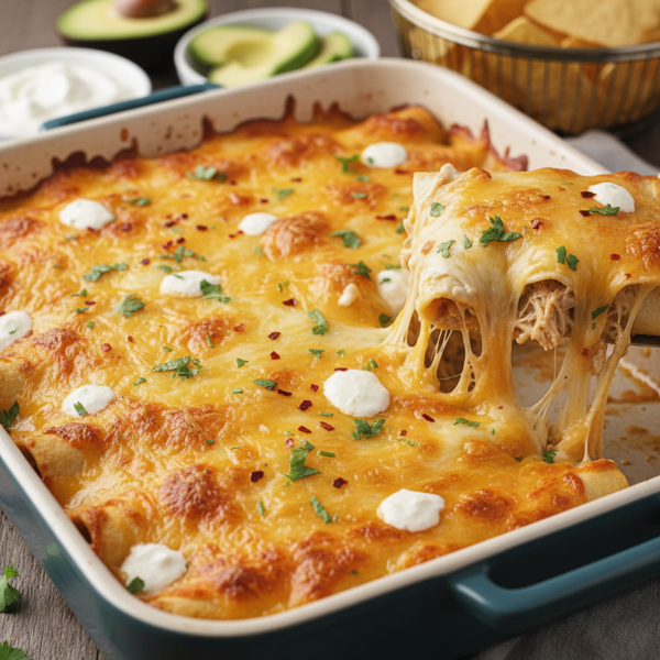 Creamy Cheesy Chicken Enchiladas Delight recipe