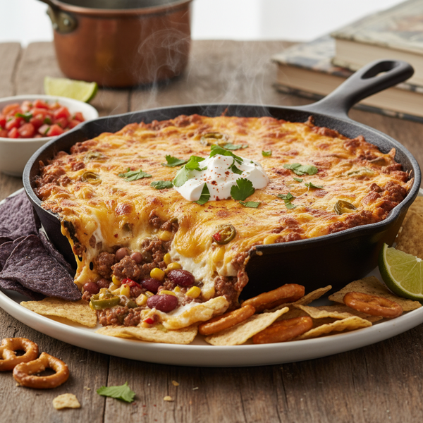 Creamy Cheesy Chili Dip Delight recipe