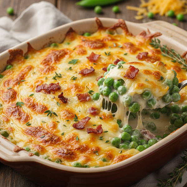 Creamy Cheesy Pea Bake recipe