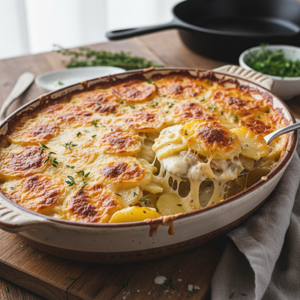 Creamy Cheesy Scalloped Potatoes recipe