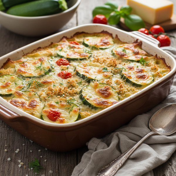 Creamy Cheesy Zucchini Bake recipe