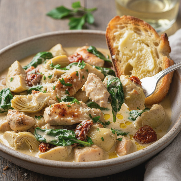 Creamy Chicken Artichoke Delight recipe