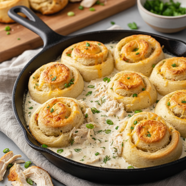 Creamy Chicken Biscuit Roll-Ups recipe