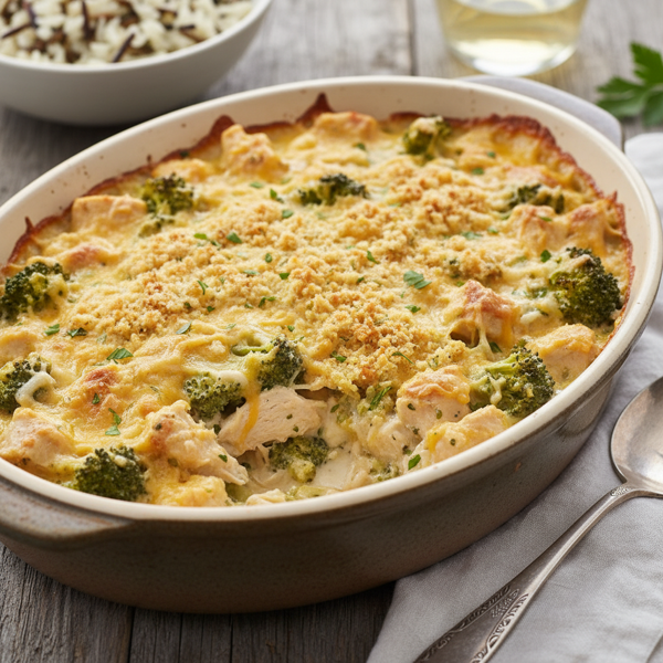 Creamy Chicken Divan with Broccoli recipe