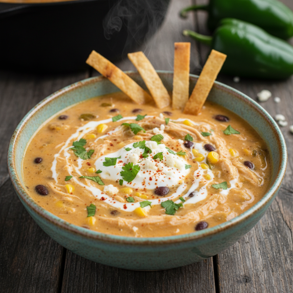 Creamy Chicken Enchilada Soup recipe