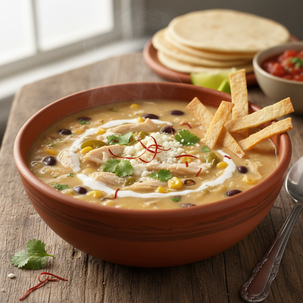 Creamy Chicken Enchilada Soup Delight recipe