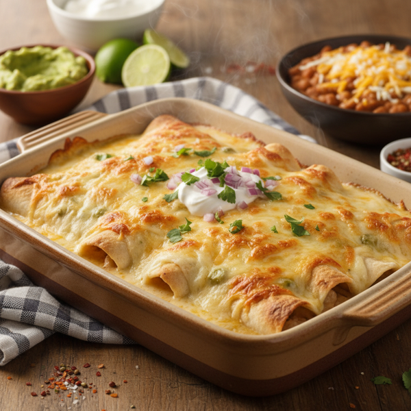 Creamy Chicken Enchiladas Supreme recipe