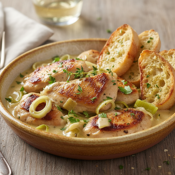 Creamy Chicken Leek Delight recipe