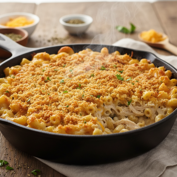 Creamy Chicken Macaroni Bake recipe