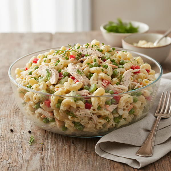Creamy Chicken Macaroni Salad Delight recipe