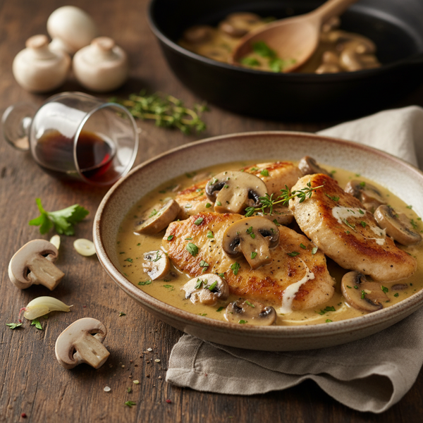 Creamy Chicken Marsala with Mushrooms recipe