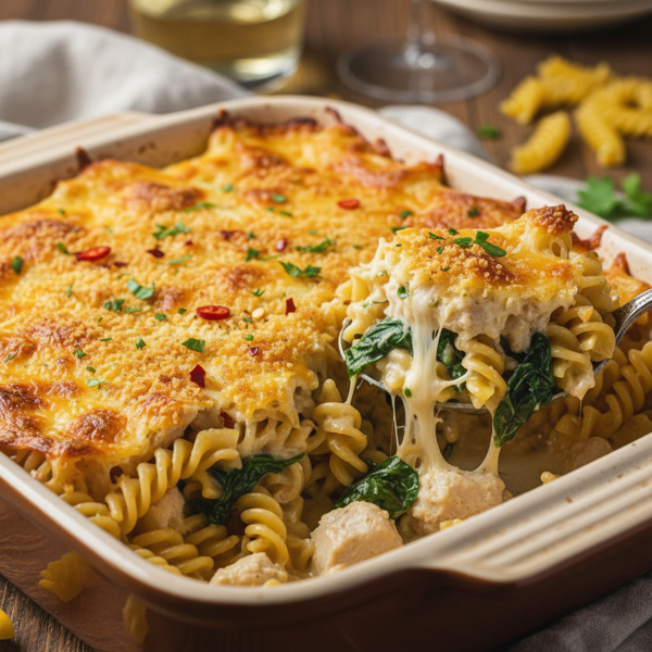 Creamy Chicken Pasta Bake recipe