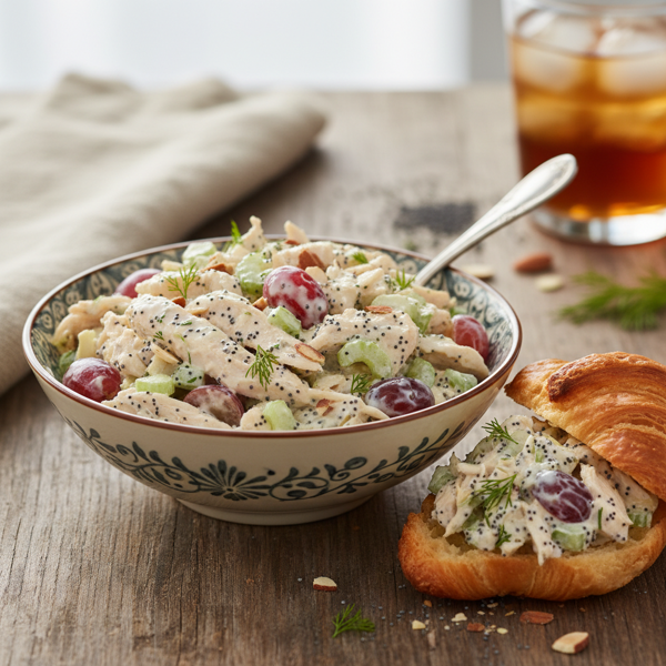 Creamy Chicken Poppy Seed Salad Delight recipe