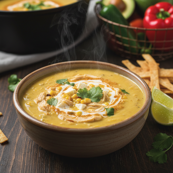 Creamy Chicken Queso Soup recipe
