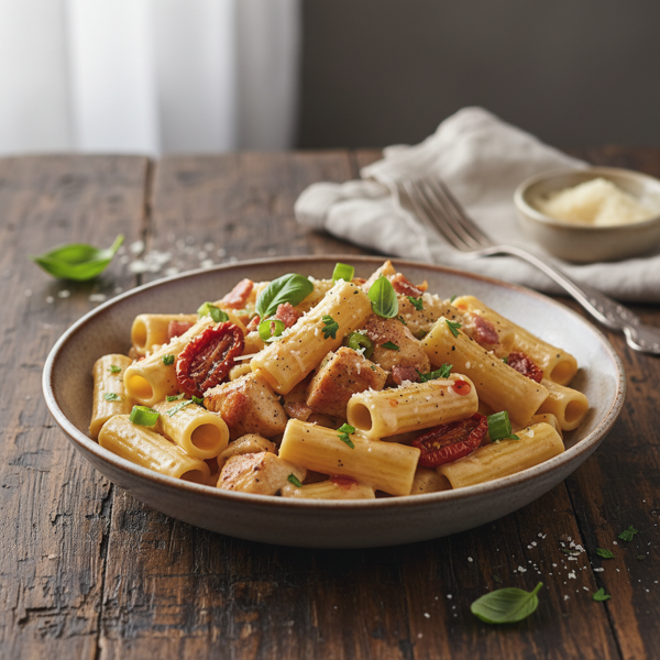 Creamy Chicken Riggies with Pancetta recipe