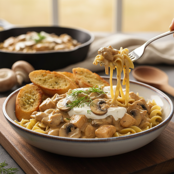 Creamy Chicken Stroganoff recipe