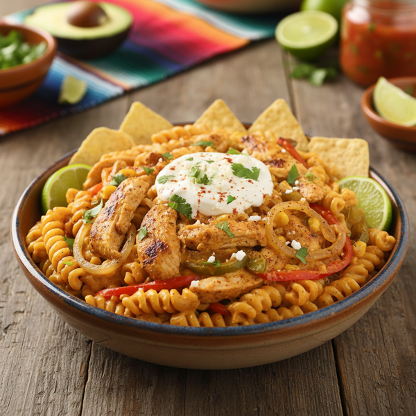 Creamy Chicken Taco Pasta Delight recipe