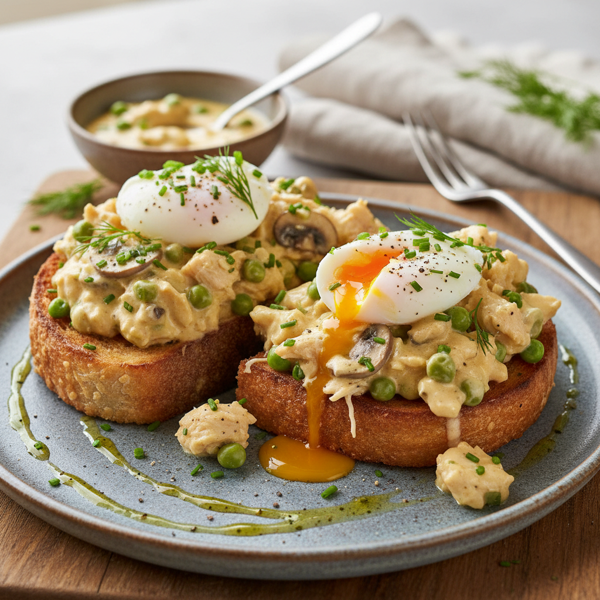 Creamy Chicken Toast Delight recipe