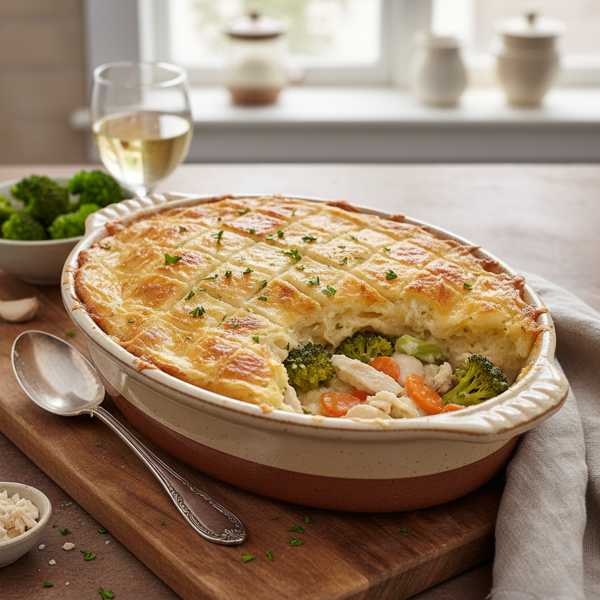 Creamy Chicken & Broccoli Cottage Pie recipe
