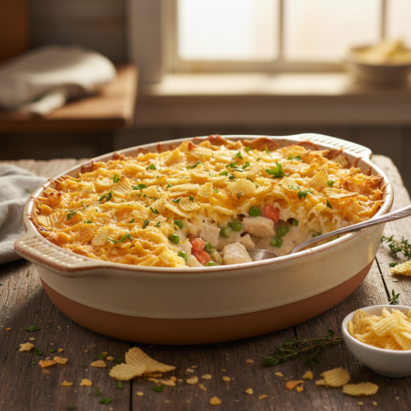 Creamy Chicken & Crunchy Chip Casserole recipe