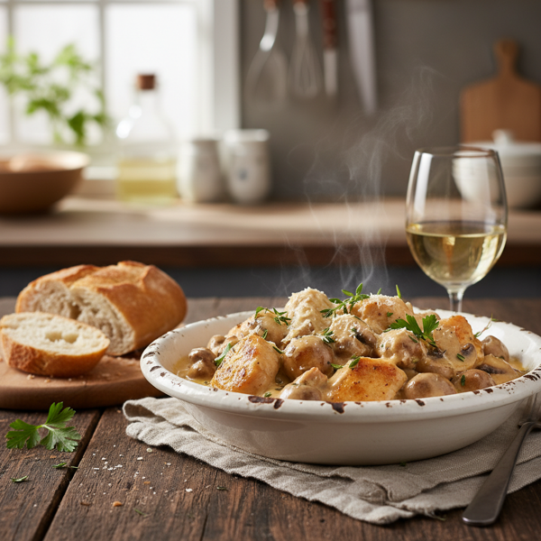 Creamy Chicken & Mushroom Delight recipe