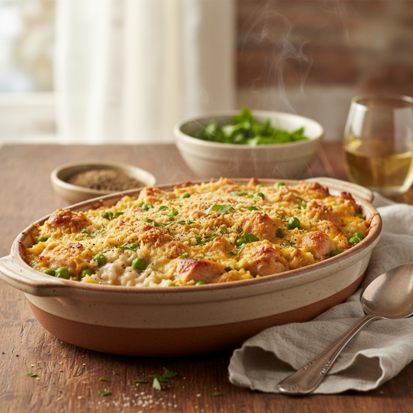 Creamy Chicken & Rice Casserole recipe