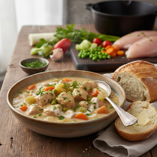 Creamy Chicken & Veggie Delight Stew recipe