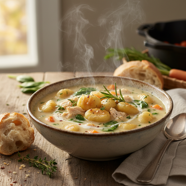 Creamy Chicken and Gnocchi Soup recipe